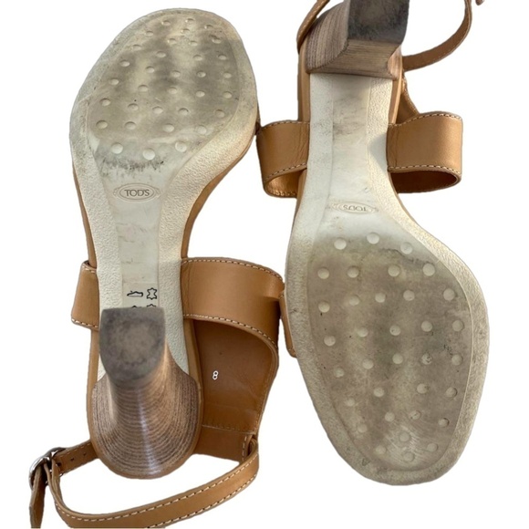 TOD'S LEATHER SANDALS - Picture 7 of 8